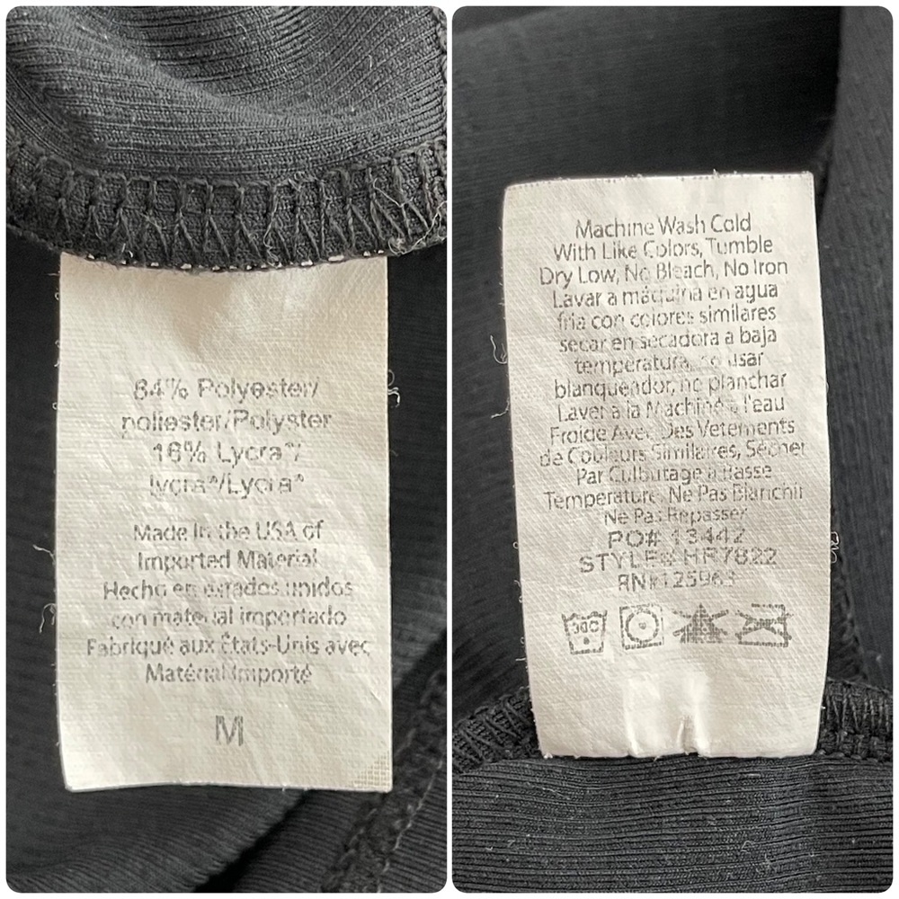Beyond Yoga Heather Rib Groove Long Sleeve Twist Cropped Top Black Heather Sz M - Picture 14 of 16